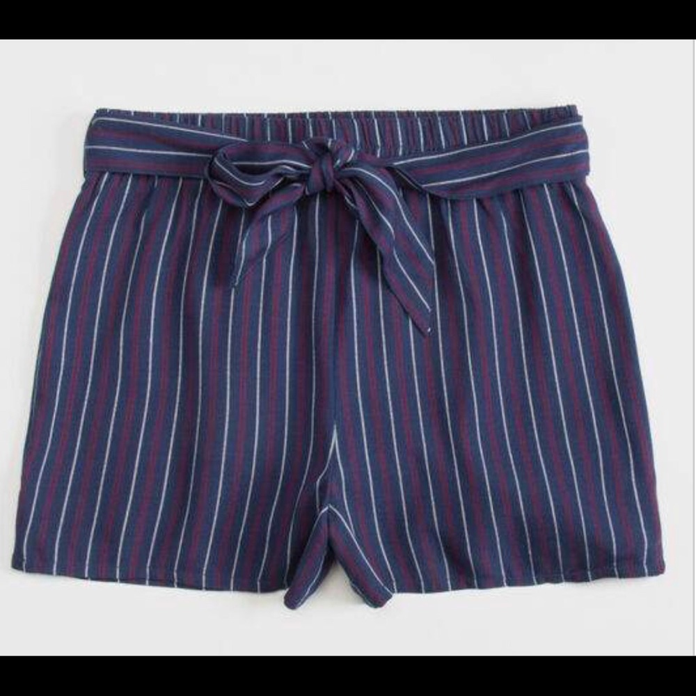 Stripe Tie Waist Girls Short
